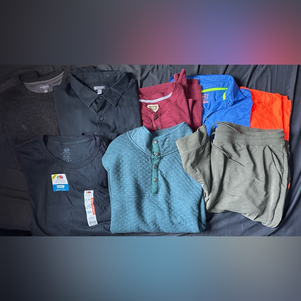 3XL Misc Bundle - 7 shirts 1 pant